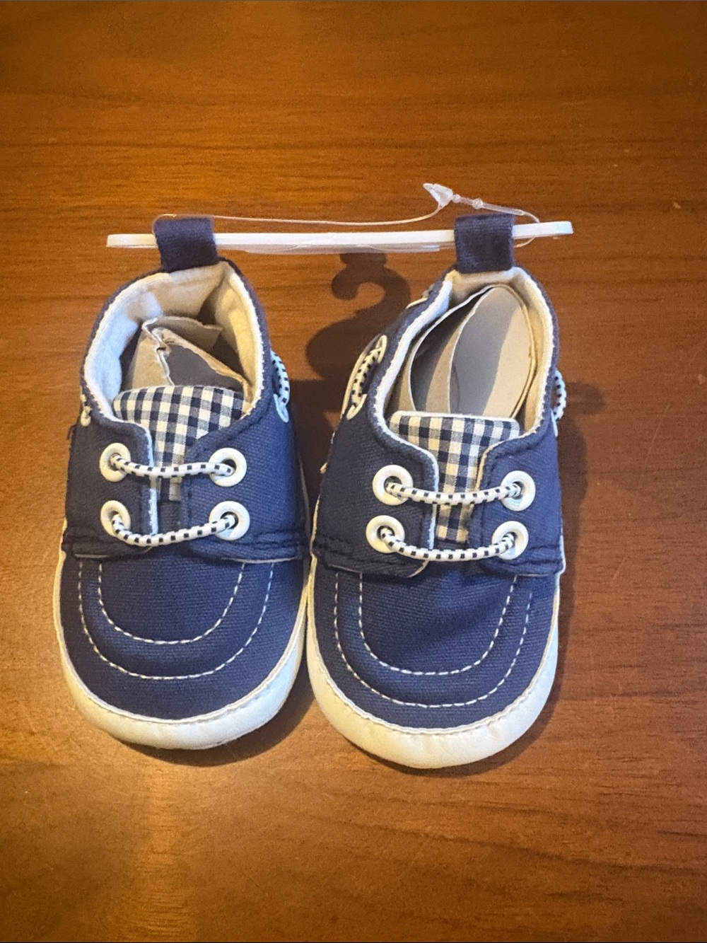 Tommy Bahama Navy and White Baby Boat Shoes